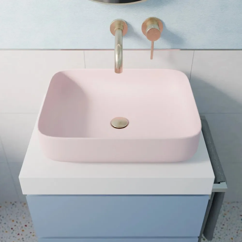 Module de commande Lavabo rose Jana