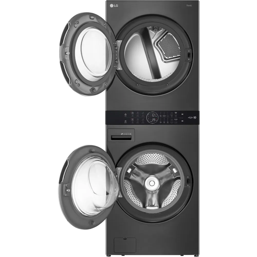 LG Centre de buanderie laveuse/sécheuse électrique avec technologie TurboWash™ 360 WKEX200HBA compatible avec Smart Home