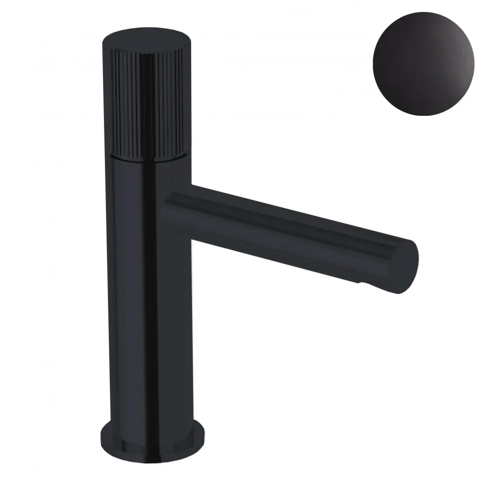 Chargement par le dessus Ensemble de mélangeurs lavabo-bidet-baignoire avec douchette Paffoni Jo Noir Mat