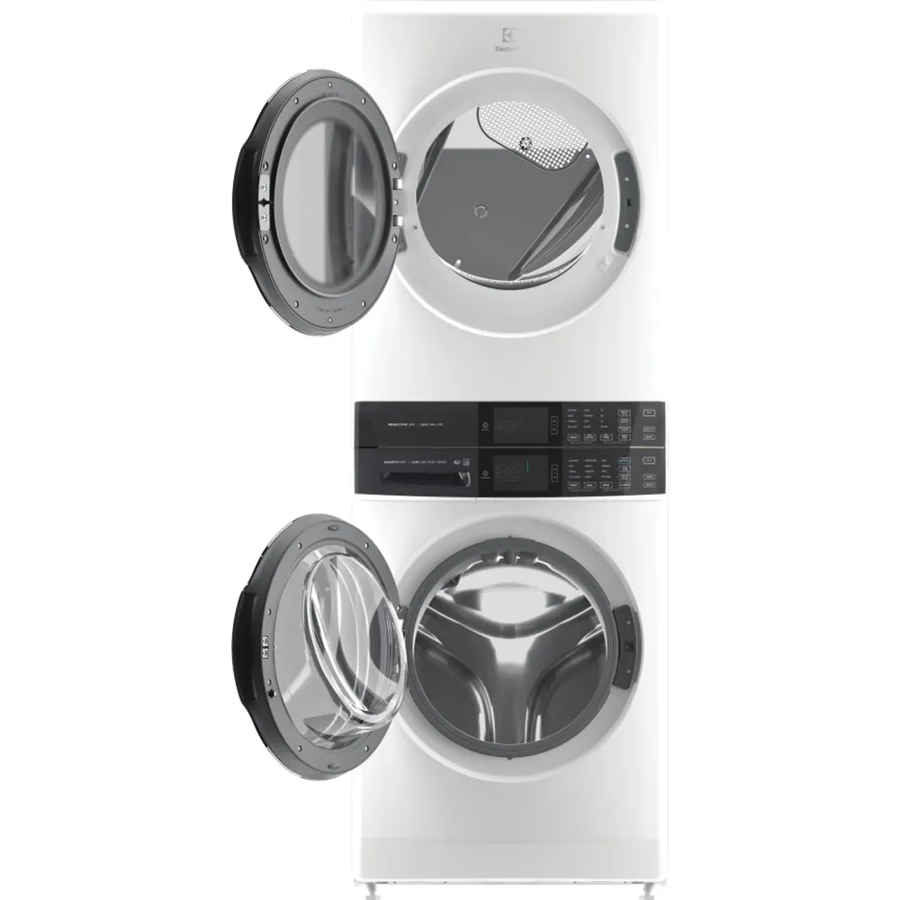 Electrolux Centre de buanderie laveuse/sécheuse superposées électrique avec LuxCare® ELTE760CAW Certification +++