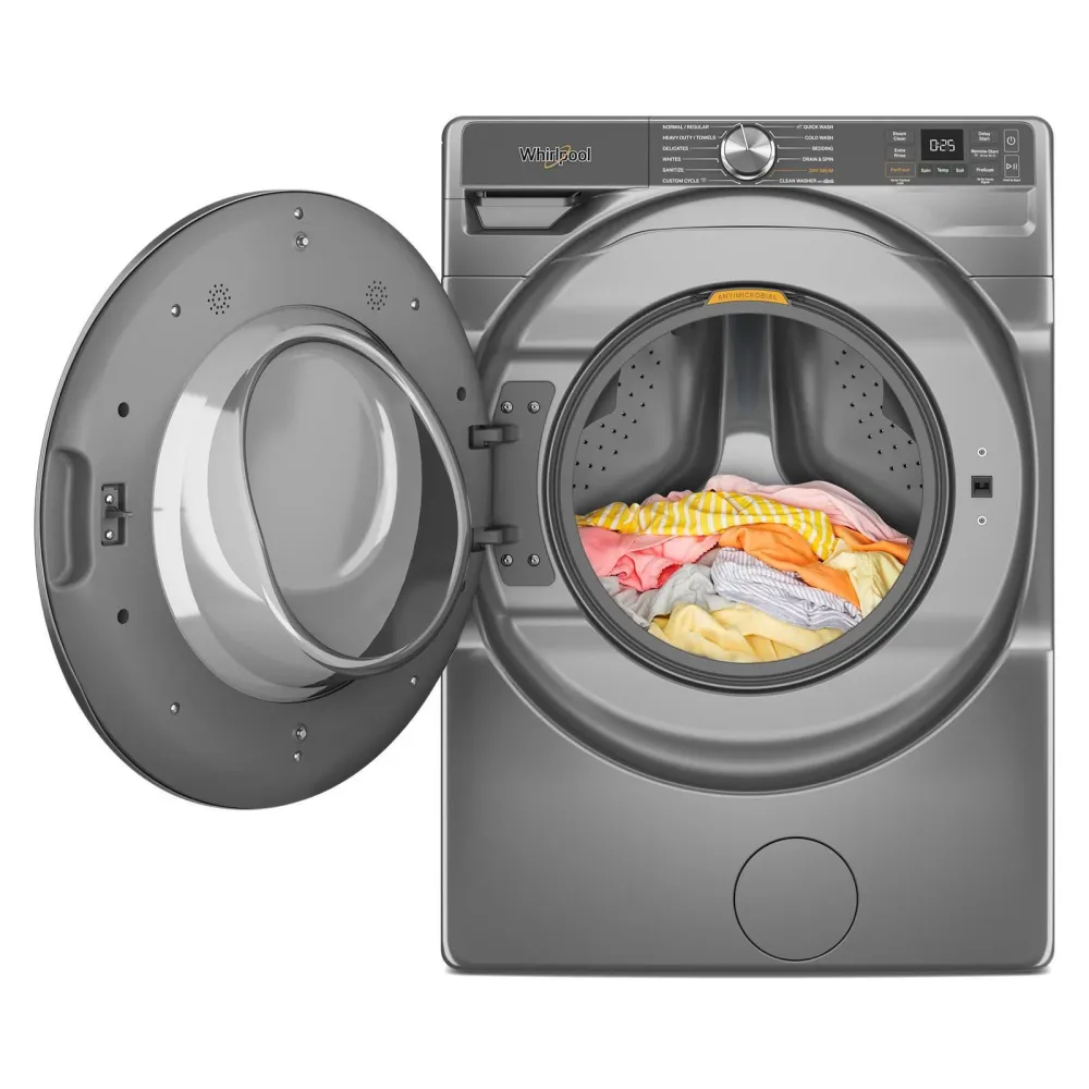 Whirlpool Laveuse à chargement frontal de 5,8 pi cu avec système de ventilation FreshFlow™ WFW6720RR avec Détection automa...