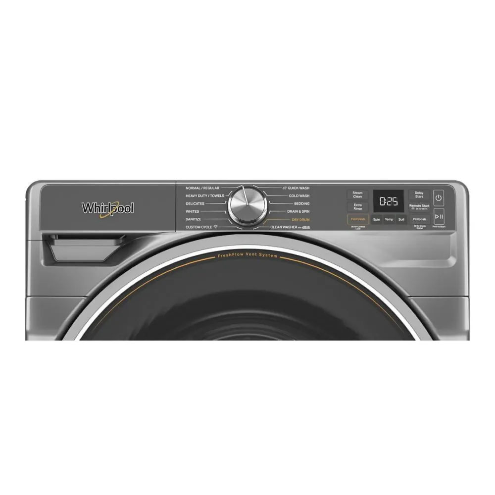 Whirlpool Laveuse à chargement frontal de 5,8 pi cu avec système de ventilation FreshFlow™ WFW6720RR avec Détection automa...