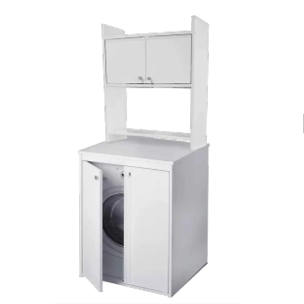 Lave-linge mobile en VINYLE avec portes et étagère