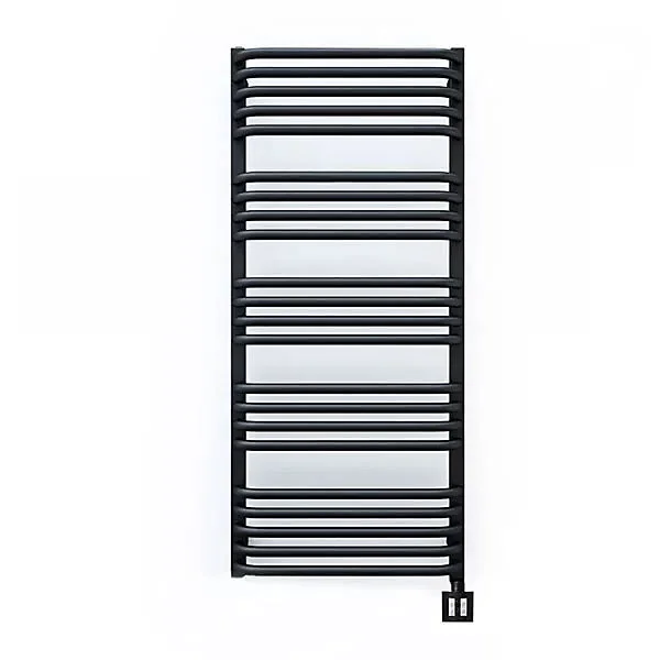 Sèche-serviette électrique personnalisable noir - HxL : 1580x700 mm - 1000 Watt - ALE1580/700E1NP
